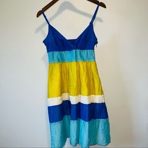 Talbots Petite Colorblock Tank Dress